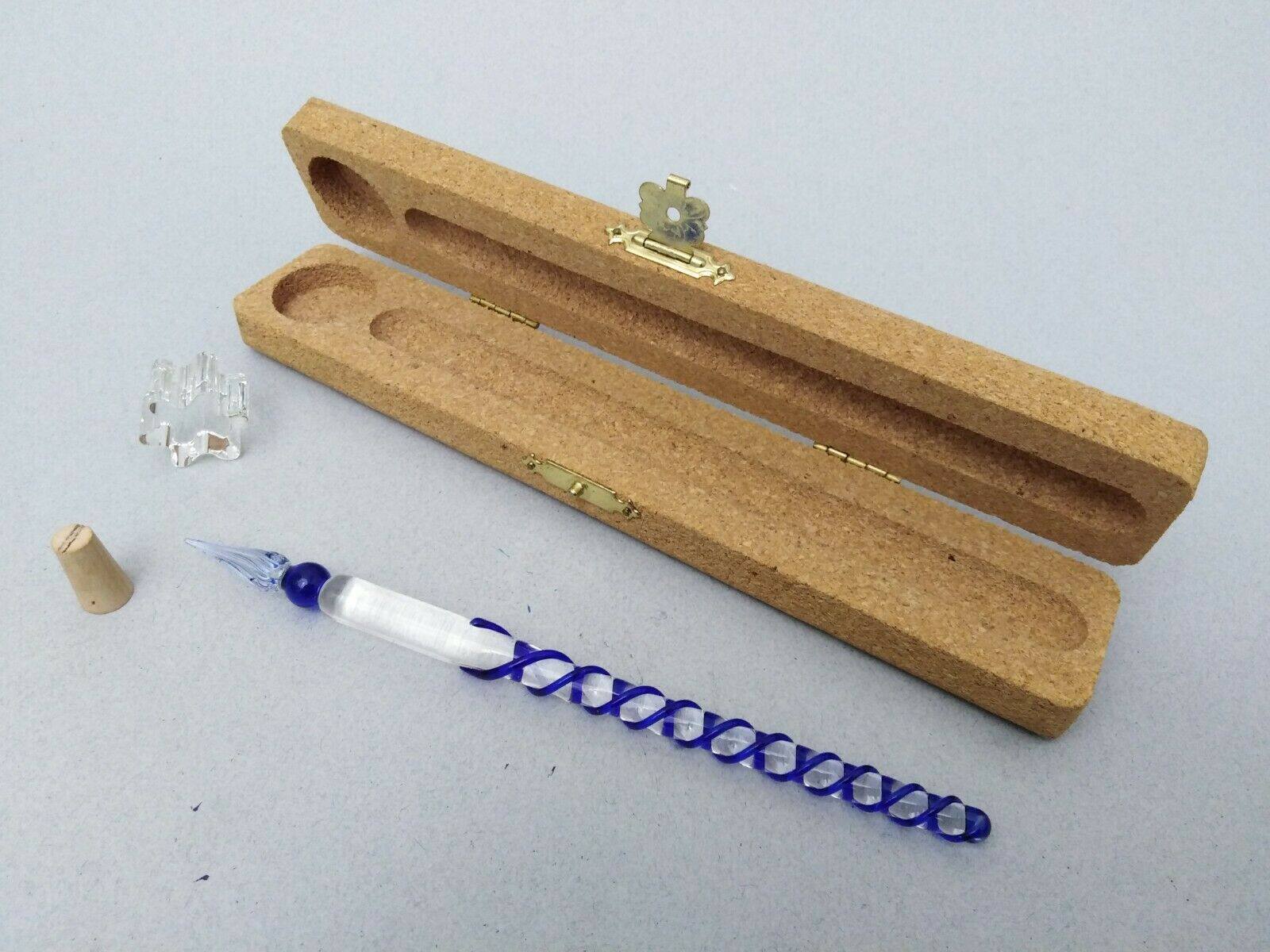 代购复古原装水晶murano慕拉诺玻璃蘸水笔高档精致收藏节日礼物