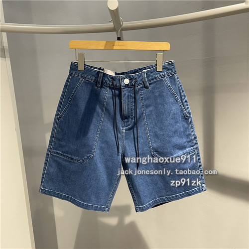 杰克琼斯拉链短裤水洗夏季抽绳