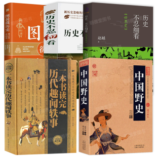 全5中国野史历史不忍细看世界史图说微历史历史的缝隙与灰烬中国历史书籍文学野史类书籍中华野史中国古代野史书籍野史秘闻野史记