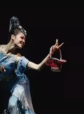 艺考演出服华宵一女子独舞罗敷行舞蹈服定制