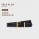 真皮黑色配牛仔裤 TRUE RLGN法国轻奢皮带女款 通勤百搭杨树林腰带