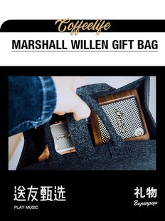 边界之外® 马歇尔WILLEN音箱支架｜高档黑胡桃木音响保护盒