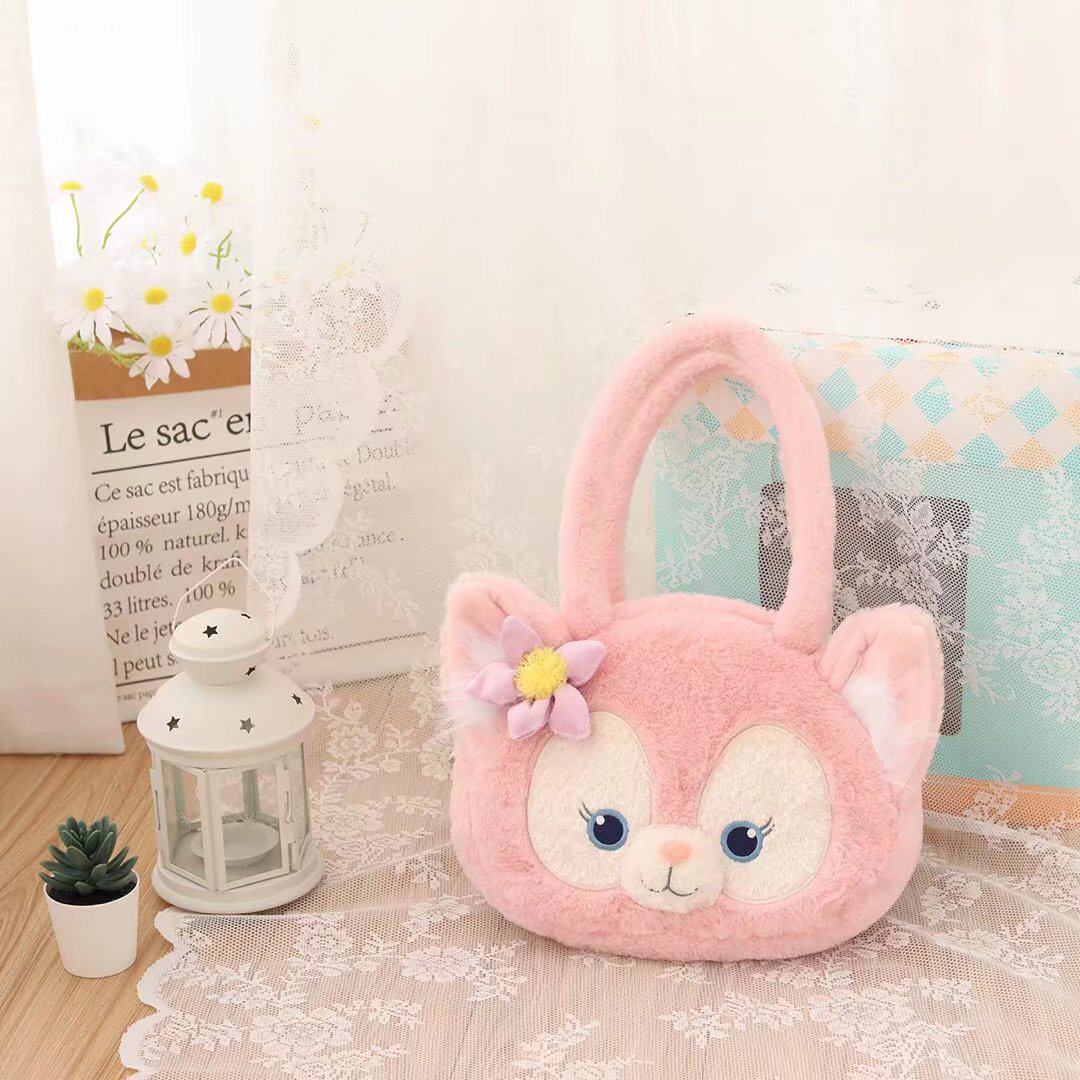 卡通玲娜贝儿手提包包可爱狐狸毛绒单肩包少女儿童学生包女孩