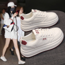 女款 学生软底运动鞋 2025新款 百搭厚底板鞋 女 爆款 踩屎感真皮小白鞋