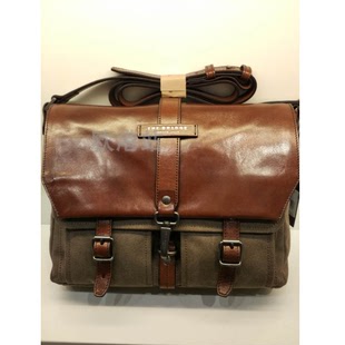 手工帆布斜挎包0517084E Bridge桥牌男士 意大利专柜代购 The