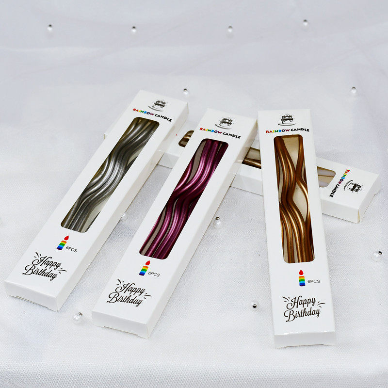 彩色螺旋生日蛋糕创意蜡烛表白马卡龙色弯曲造型螺纹旋转生日蜡烛,节庆用品/礼品,节日装扮用品,淘宝优惠券,粉丝福利购,淘宝优惠卷