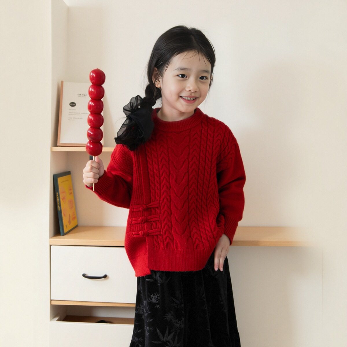 女童毛衣2025新款秋冬装男女童拜年服洋气针织衫中大童新中式毛衣,童装/婴儿装/亲子装,毛衣/针织衫,淘宝优惠券,粉丝福利购,淘宝优惠卷