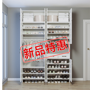 大容量多层玄关柜储物柜一体入户门鞋 柜 柜家用门口2026新款 挂衣鞋