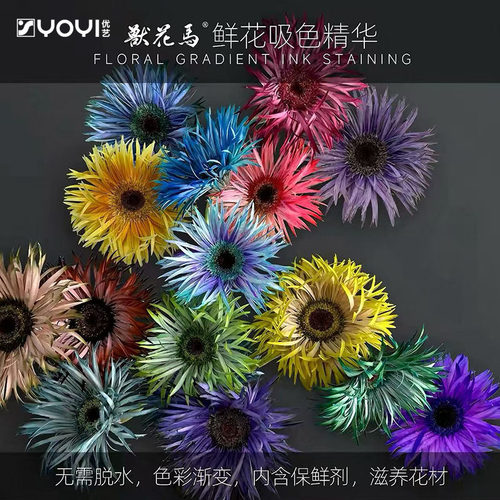 【优艺&兽花马】鲜花吸色精华 水墨染/时光染/经典染 鲜花染色剂