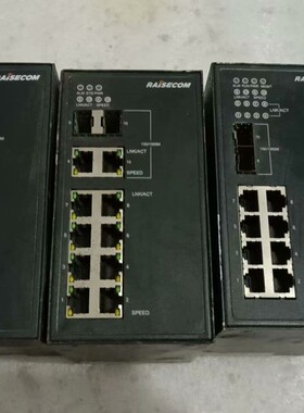 议价瑞斯康达RAISECOM工业以太网交换机，成色一般，功能正常