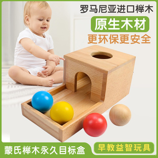蒙氏早教lovevery永久目标盒恒存精细动作婴幼儿宝宝益智实木玩具