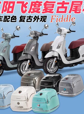 适用三阳飞度4/5尾箱飞度fiddle150复古载物行李箱后备箱尾架改装