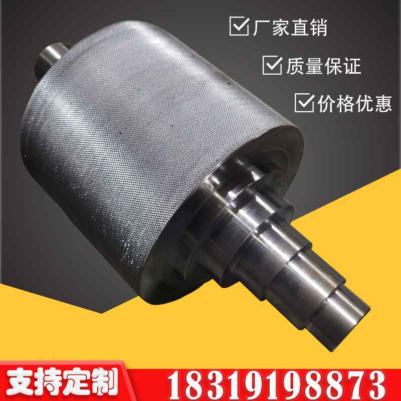 输送机械滚花防滑皮带传动PVC包胶滚轮滚筒