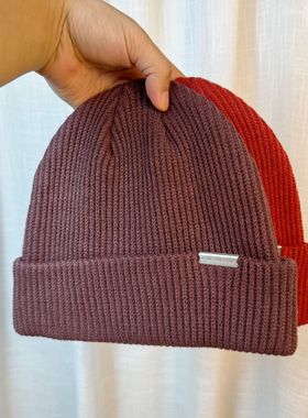 针织帽毛线帽女黑色大头围冷帽子秋冬季保暖羊毛羊绒美式2025新款