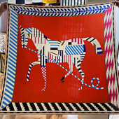 新款 冬天老花秋冬仿羊绒丝绒大牌围巾冬季 女百搭围脖披肩06