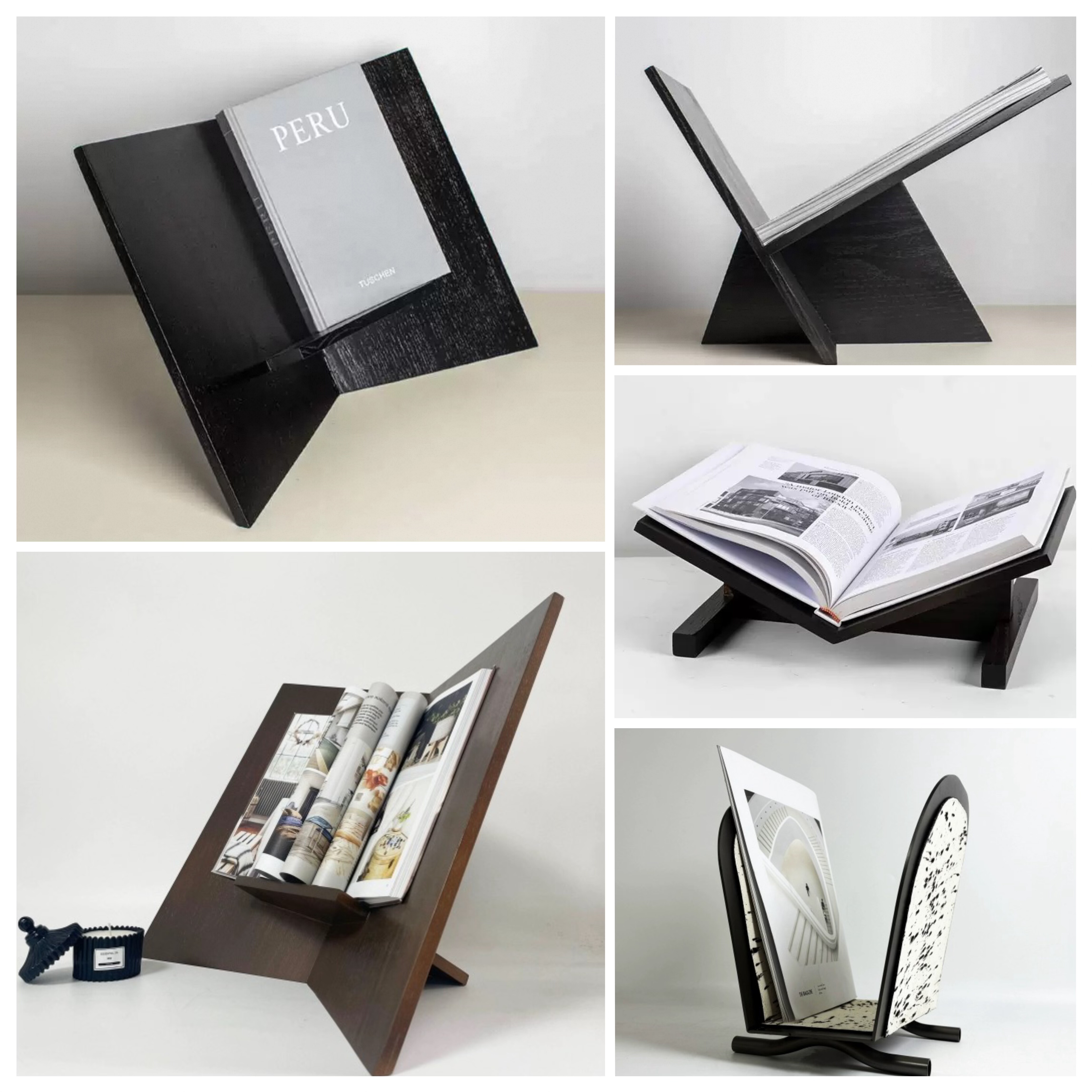 北欧极简实木书架杂志架样板间售楼处书房酒店客房摆件装饰品