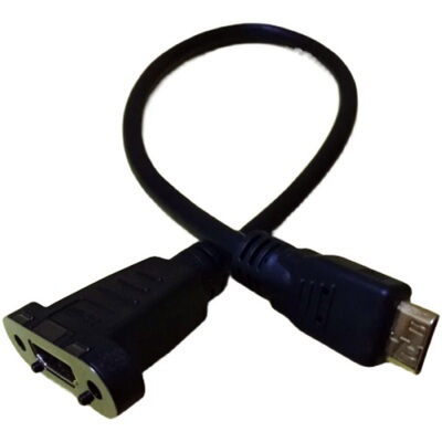 镀金高清迷你HDMI转HDMI I大转小 母转MINII公转接线金属边 包邮