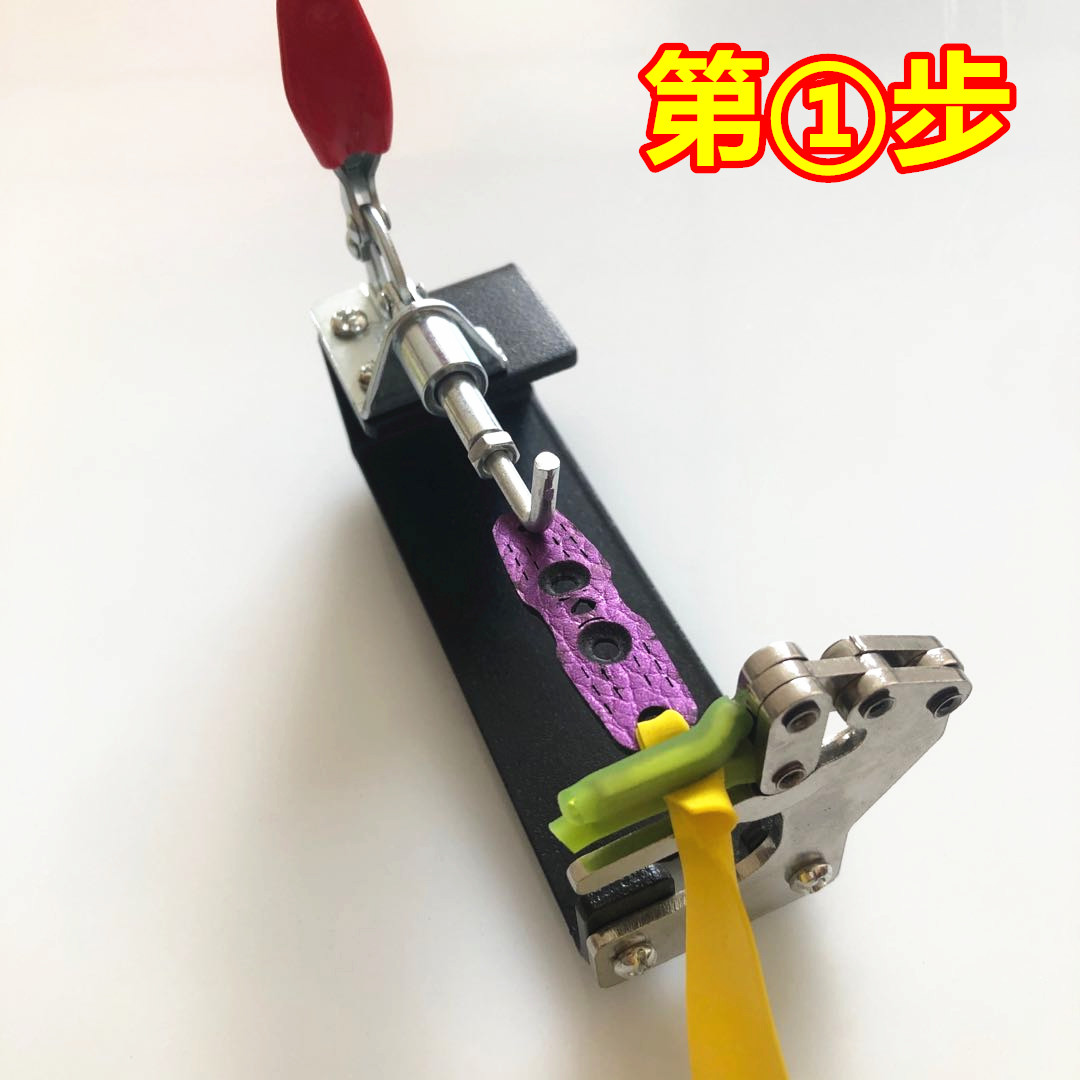 网红圆皮筋掌中宝快夹式无架扁皮筋组8字套助手绑筋工具