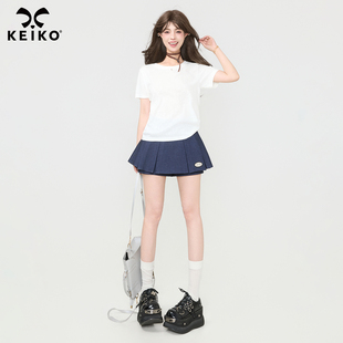 精梳棉白色短袖 KEIKO 00上新 t恤 3月31日