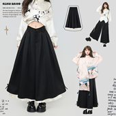 山本裤 KEIKO 裙 春季 垂感显瘦宽松休闲裤 走路带风 压褶大阔腿裙裤