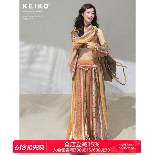 KEIKO波嬉度假风穿搭套装