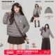 韩系通勤轻量保暖立领短款 KEIKO 质简穿搭轻型排骨棉服25冬季 外套
