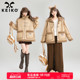 复古皮毛一体皮衣外套冬季 美式 酷感加厚保暖棉服 环保皮草 KEIKO