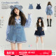 春夏俏皮小个子连身短裤 随性减龄连帽背带牛仔裤 可卸帽 KEIKO