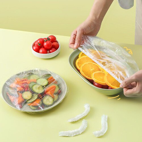 食品级一次性保鲜膜套厨房冰箱剩菜剩饭松紧口碗罩密封套保险膜罩