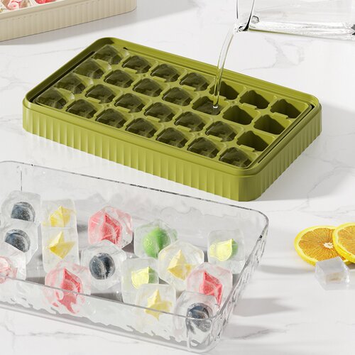 冻冰块模具冰箱大冰块盒制冰盒自制冰格家用食品级制冰神器储存盒
