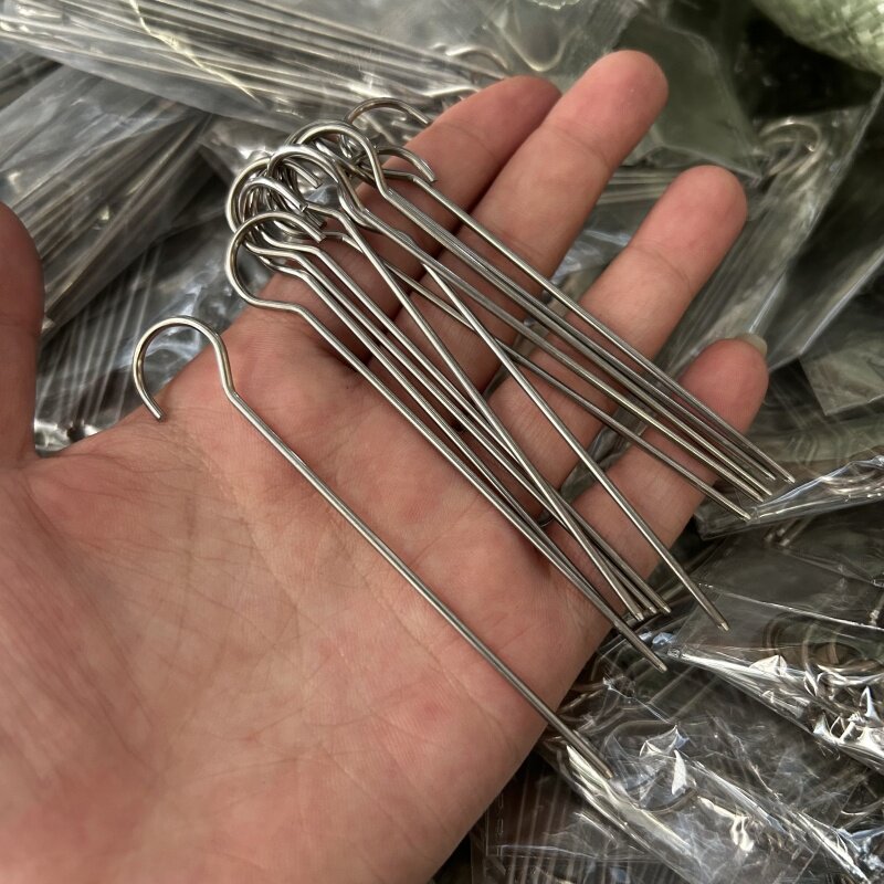 家用炸串不锈钢空气炸锅烤箱通用烧烤架立式烤串签子烤针烧烤签