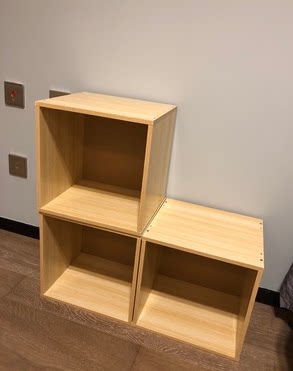 储物柜单个小柜子迷你办公室带门的经济型方格自由组合格子柜