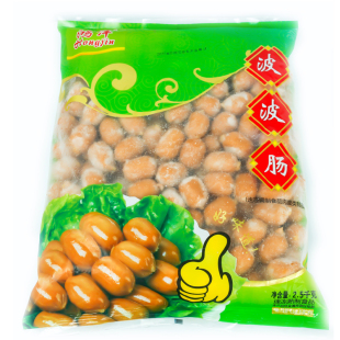 鸿津波波肠 小吃店2.5kg一包熏腊火腿肠麻辣烫烧烤小吃便利店食材