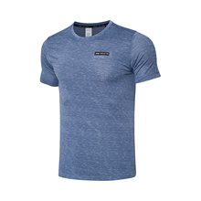 李宁短袖T恤男士夏季新款速干冰丝跑步服凉爽圆领运动上衣ATSR049