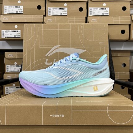 李宁飞电5C超䨻竞速跑步鞋男反光透气碳板专业比赛运动鞋ARMV001