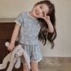 夏季 新款 套装 女短袖 婴儿休闲两件套Y6 中小童女宝宝家居服套装