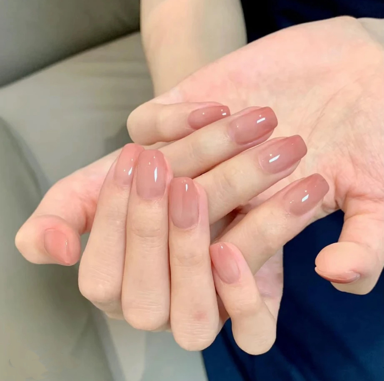 10片穿戴甲裸粉渐变手工穿戴甲短高级感显白美甲,彩妆/香水/美妆工具,穿戴甲/甲片,淘宝优惠券,粉丝福利购,淘宝优惠卷