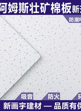 矿棉板600*600吊顶阿姆斯壮吸音矿棉板 可耐福雅丽毛毛虫装饰天花