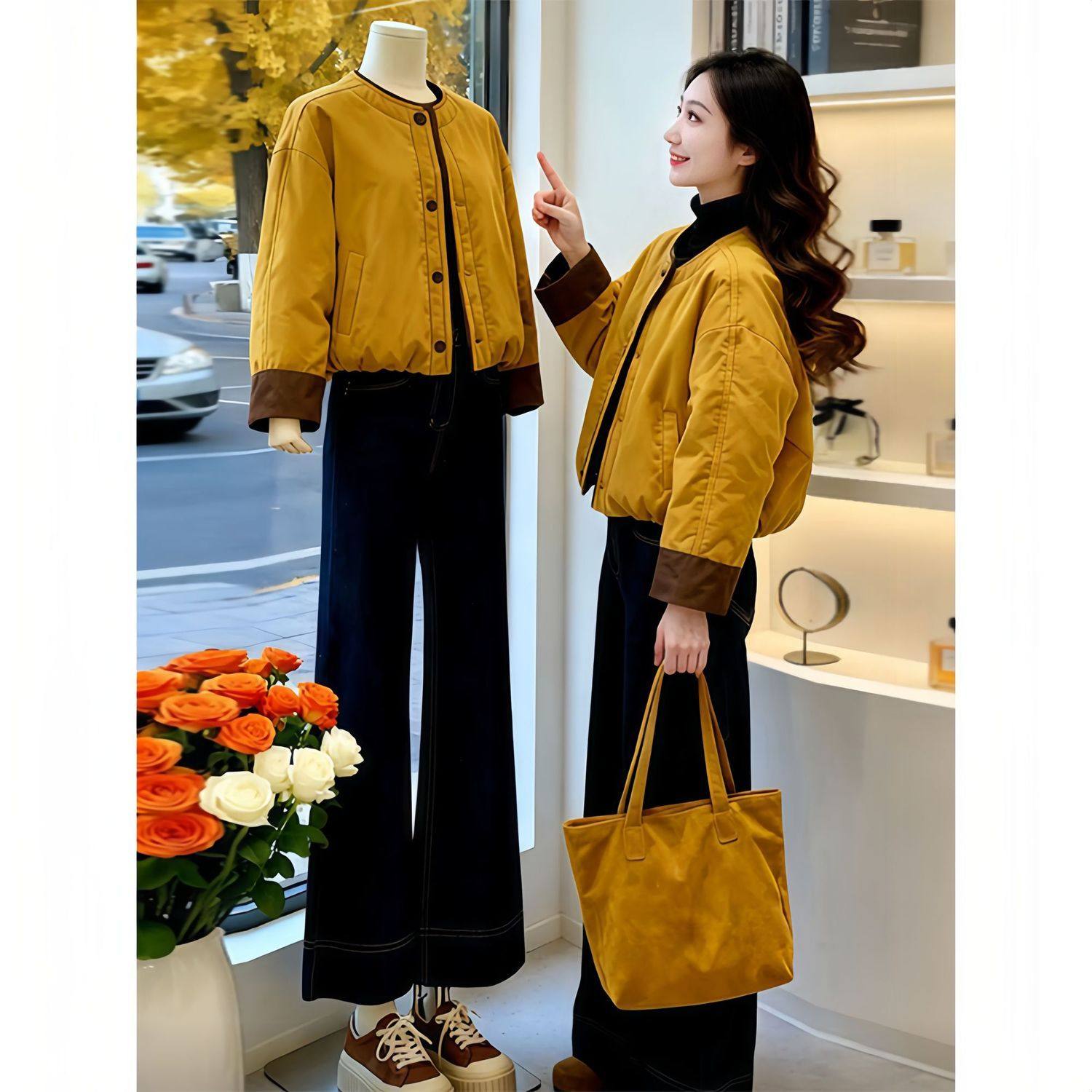 棉衣棉服外套女冬季新款小个子