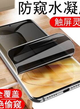 适用opporeno9pro防窥opporen09水凝膜oppo防偷窥reno95g人pr0pp0ren手机opp0pporeno9opρoreno钢化屏opp