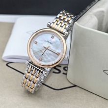 欧美FOSSIL化石手表不锈钢表带轻奢时尚简约贝母表盘石英表ES4431