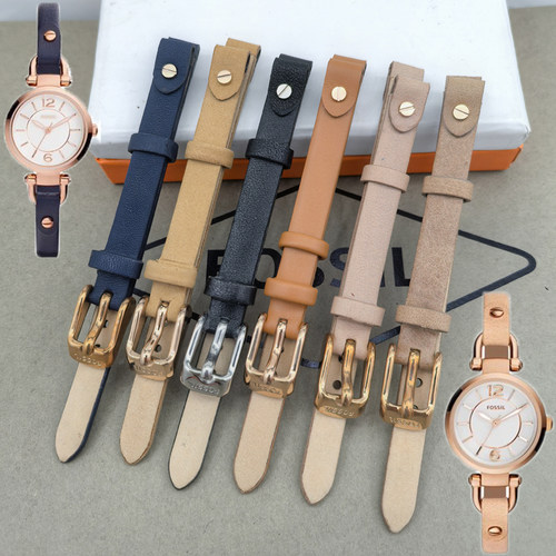 FOSSIL真皮表带U形手表配件