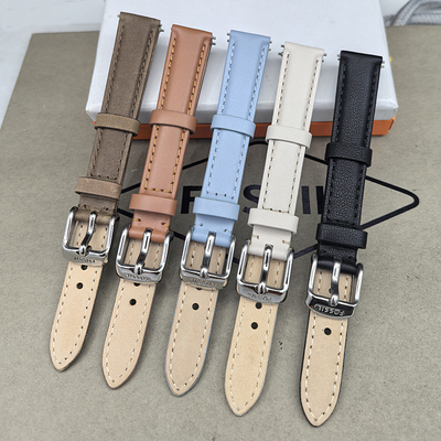 FOSSIL牛皮表带14MM女表配件