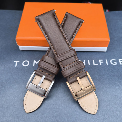 FOSSIL表带玫瑰金扣真皮22MM