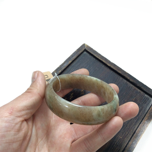 四大名玉独山玉红糖料手镯手饰独玉天然玉石60圈口手镯女士玉镯子