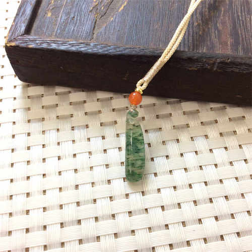 天然玉石吊坠复古小众文艺锁骨链