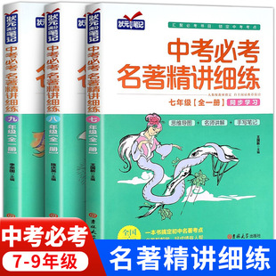 中考必考名著导读考点精讲细练初中名著导读七八九年级考点精练一点通语文中考名著考点精练状元满分笔记初中中考必读12本名著阅读