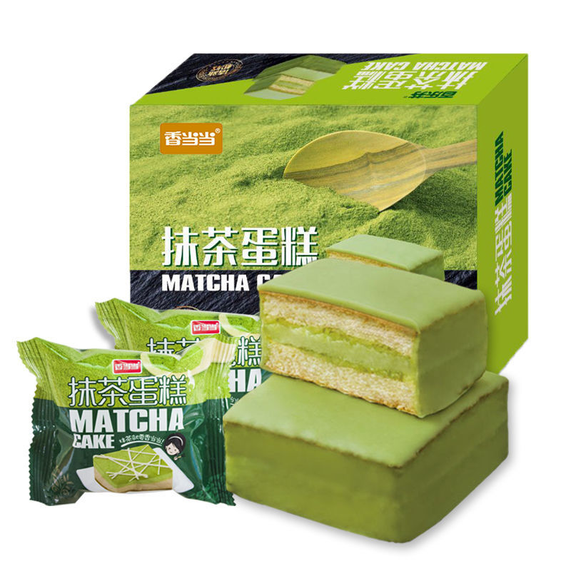 【优选】&Z香当当抹茶味蛋糕早餐手撕面包夹心糕点心小面包整箱