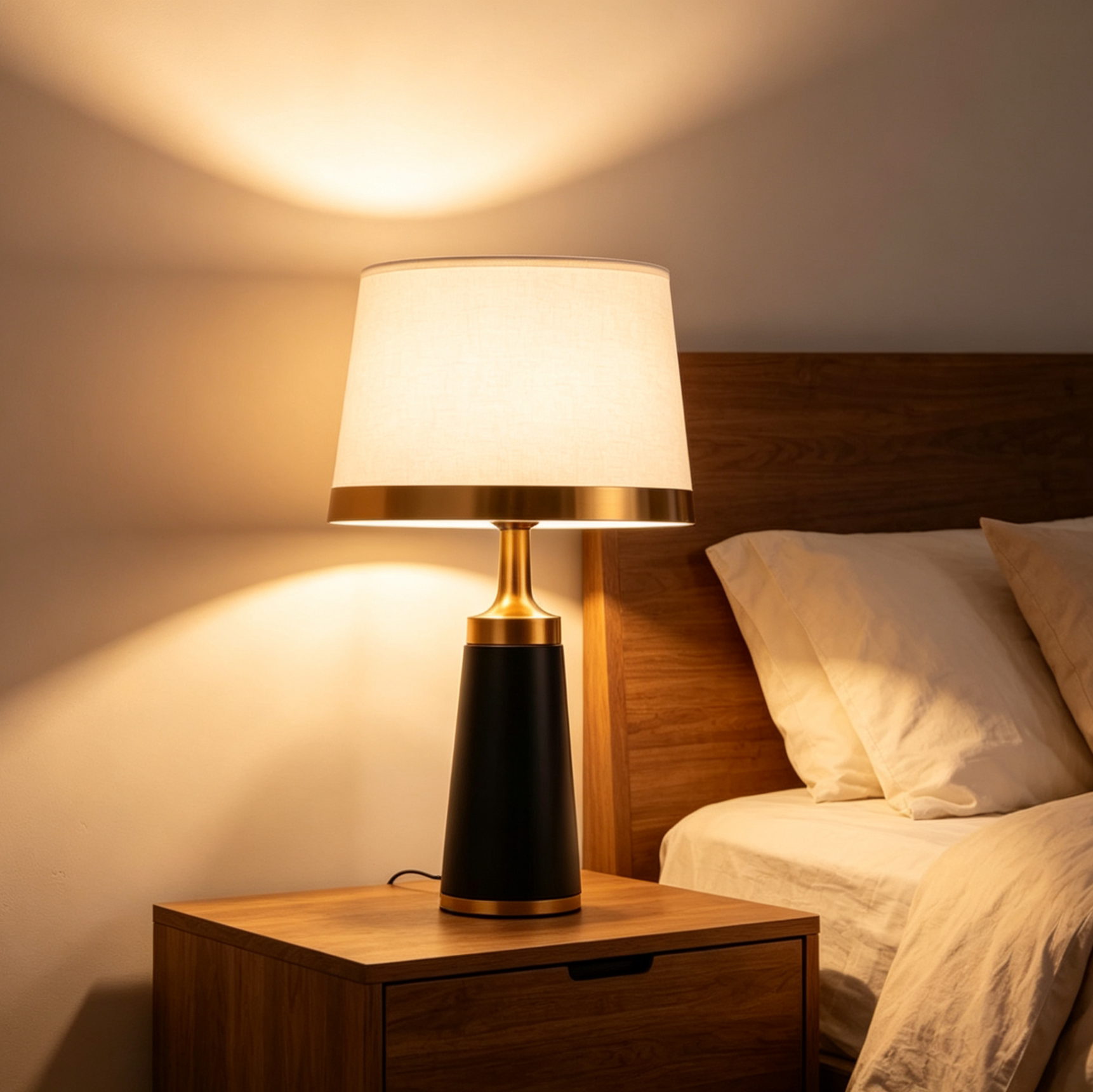 北欧风创意台灯卧室床头灯现代简约感应灯遥控可调光触摸床头柜灯
