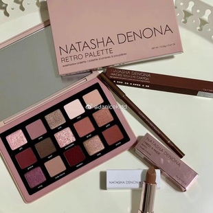 ND新色retro 现货 Glam眼影盘15色 Denona Pastel水泥盘 Natasha